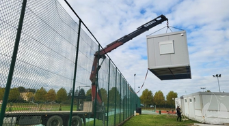 Przy Orliku w Sławie stanęła nowa szatnia