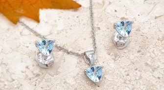 Stylowe prezenty: Biżuteria z topazem niebieskim dla bliskich