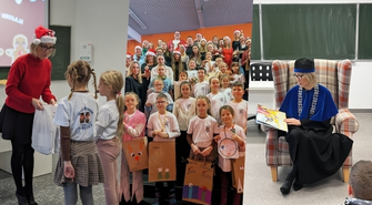 Studenci Wschowskiego Uniwersytetu Dziecięcego ze świąteczną wizytą w Lesznie (ZDJĘCIA)