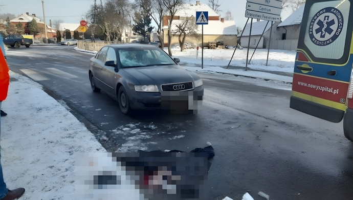 Kierowca audi potrącił 68-latka. Do zdarzenia doszło na ul. Kolejowej we Wschowie