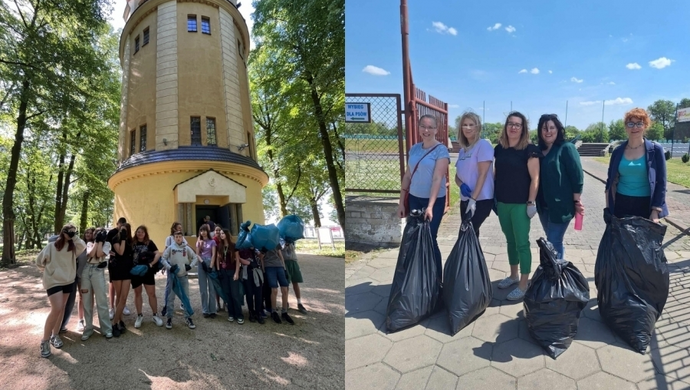 Wschowscy uczniowie i urzędnicy posprzątali miasto