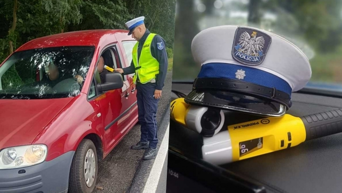 Akcja „Trzeźwy poranek“ we Wschowie. Dwóch kierowców na podwójnym gazie