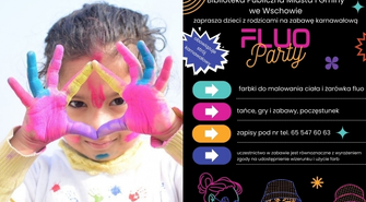Karnawał pełen kolorów! Fluo Party dla dzieci w Bibliotece Publicznej we Wschowie
