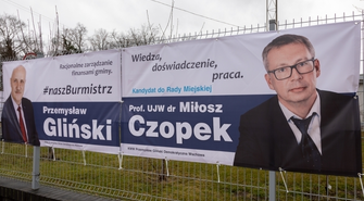 We Wschowie pojawiają się pierwsze banery wyborcze. Gliński startuje z Czopkiem (FOTO)