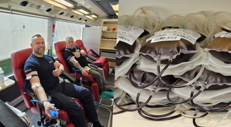 Policyjna zbiórka krwi zakończona sukcesem. Udało się zebrać aż 12 litrów