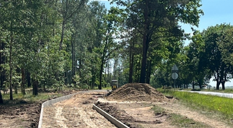 Kiedy pojedziemy rowerem na plażę w Lginiu? Trwają prace nad nową ścieżką (FOTO)