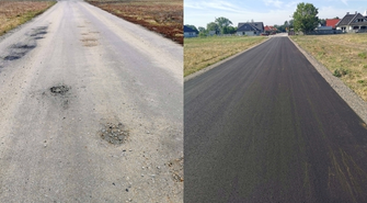 Droga do Puszczy zyskała nową jakość. Zobacz zdjęcia przed i po