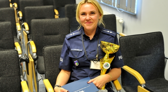 Aspirant Krajewska ze Wschowy wygrała konkurs dyżurnych. Najlepsza w Lubuskiem!