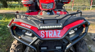 Nowy pojazd OSP Siedlnica już terenie. To quad kupiony za premię frekwencyjną