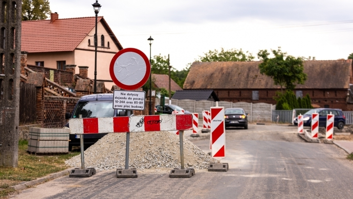 Przebudowa drogi w Lginiu. Nowa organizacja ruchu od 27 stycznia