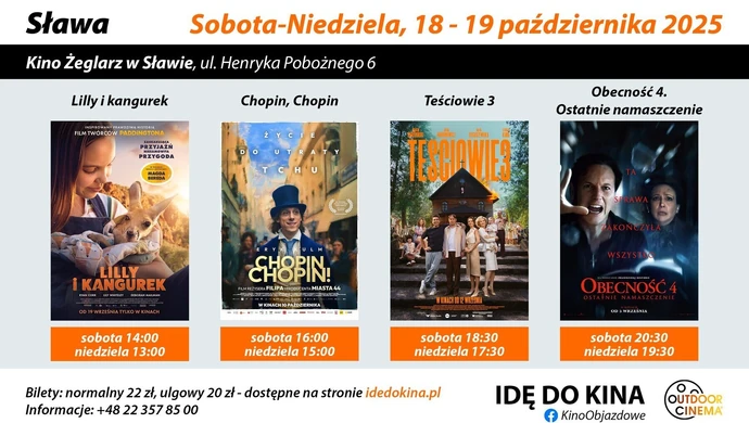 Kino Żeglarz z czterema premierami. Repertuar na weekend 18-19 października