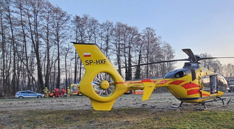 Wypadek w Radzyniu. Maszyna do wiercenia studni przygniotła mężczyznę