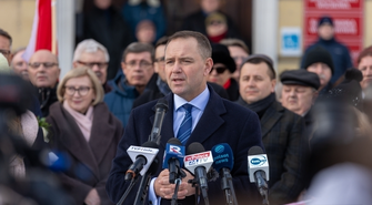 Karol Nawrocki we Wschowie. „My Polacy chcemy naszego dziedzictwa, a nie dziwactwa!”