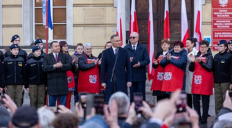 Prezydent Andrzej Duda we Wschowie. „Jestem wzruszony tą wizytą” [ZDJĘCIA]