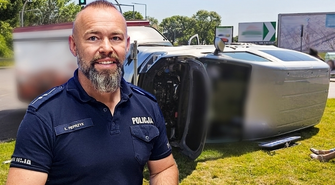 Mundurowy poza służbą ruszył na pomoc poszkodowanym. „To nasz obowiązek”