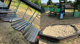 Plac zabaw przy Miodowej odnowiony. Dzieci mogą już korzystać z urządzeń