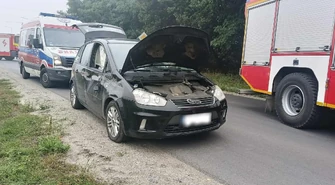 Zderzenie ciągnika z fordem na ul. Przemysłowej. Skończyło się mandatem