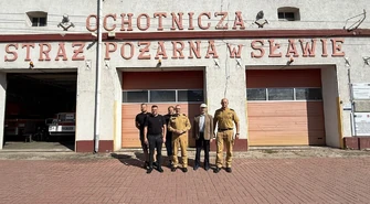 Komendant wojewódzki PSP odwiedził OSP Sława