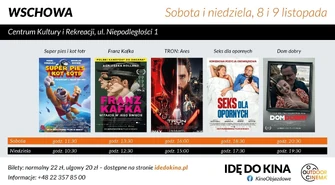 Kino Objazdowe wraca do Wschowy. Repertuar na weekend 8-9 listopada