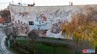 „Królewskie Miasto Wschowa”. Mural przy ul. Głogowskiej gotowy [ZDJĘCIA]