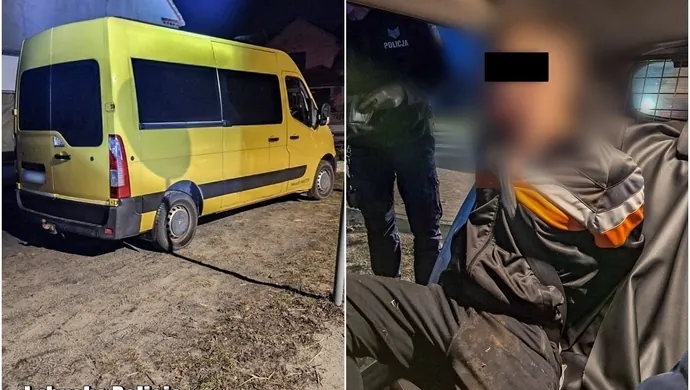 Agresywny i pijany potrącił pieszego w Sławie. Obezwładniły go policjantki