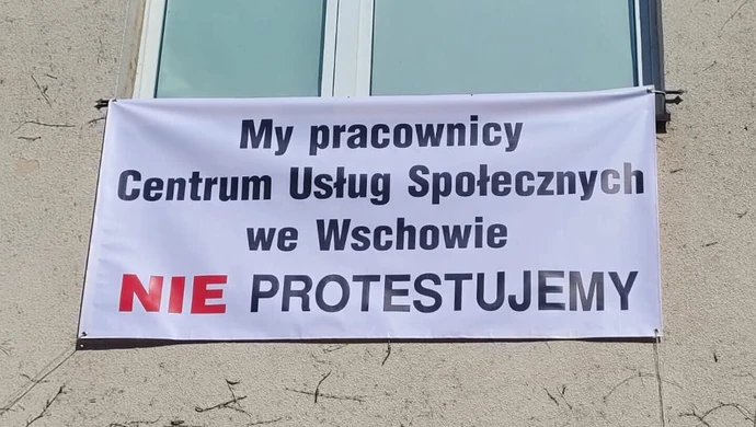 Związkowcy protestują przy CUS we Wschowie. Pracodawca odpiera zarzuty [AKTUALIZACJA]