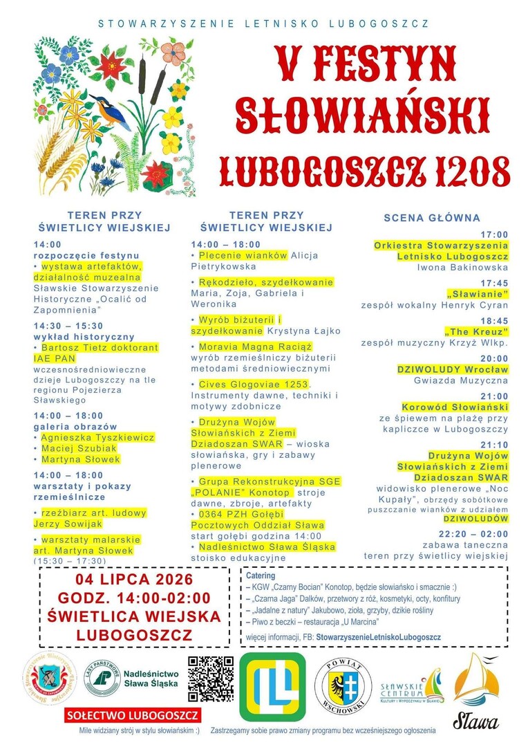 Festyn Słowiański Lubogoszcz 1208 - plakat